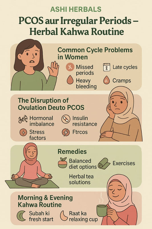 PCOS aur Irregular Periods – Herbal Kahwa Routine
